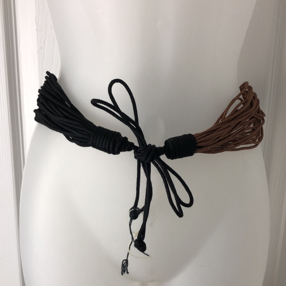 Rope VTG Belt Black Brown